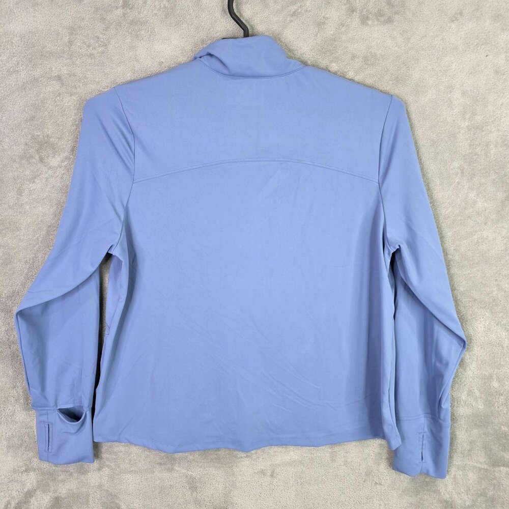 Womens Avia Blue Active Full Zip Jacket Long Sleeve Polyester Stretch Size XXXL - Picture 4 of 8